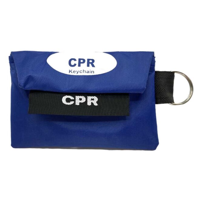 WNL CPR Key Chain with breathing barrier and gloves