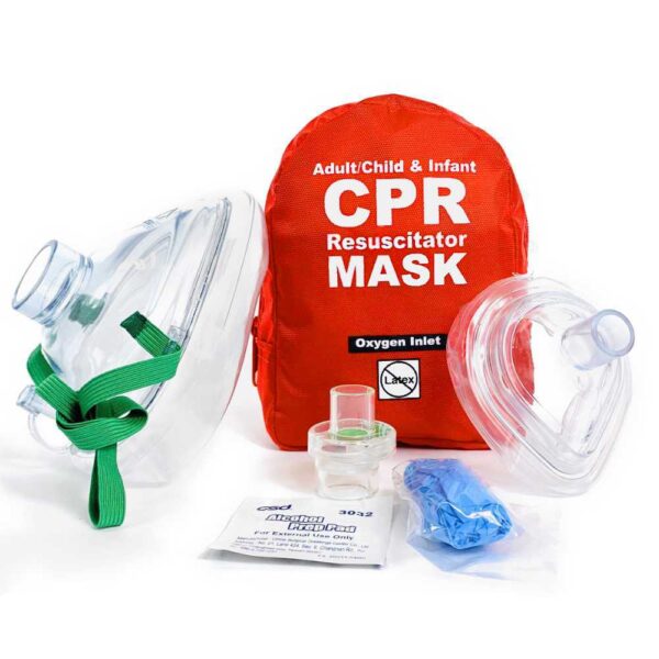CPR Masks Key Chains & Barriers