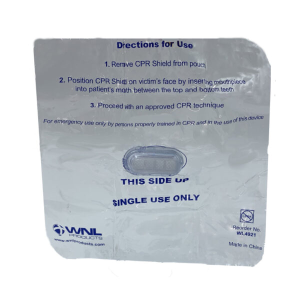 CPR Shield with One-Way Valve